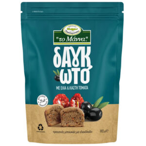 Το Μάννα Δαγκωτό Τραγανές Μπουκιές 110gr - (Ελιά & Λιαστή Ντομάτα)