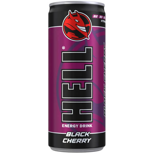 Hell Energy Drink 250ml Black Cherry