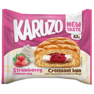 KaruZo Κρουασάν Bun 82gr (Cheesecake Φράουλα)