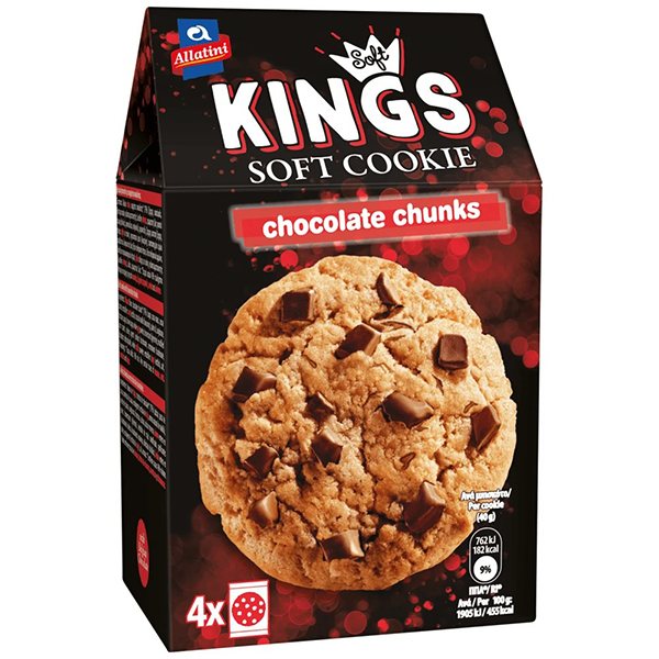 Αλλατίνη Soft Kings Cookie 160gr (Σοκολάτα)