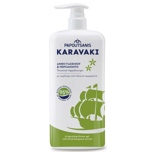 Παπουτσάνης Καραβάκι Αφρόλουτρο 750ml (Γιασεμί & Περγαμόντο) (Αντλία)