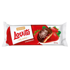 Roshen Lovita Jelly Cookies 135gr (Φράουλα)