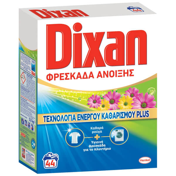 Dixan Σκόνη 44μεζ. 2,20kg Φρεσκάδα Άνοιξης