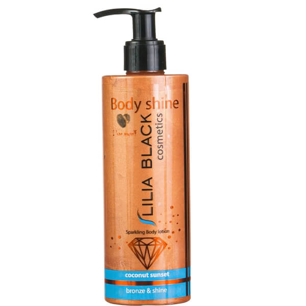 Lilia Black Shine Γαλάκτωμα Σώματος 300ml (Coconut Sunset) Αντλία