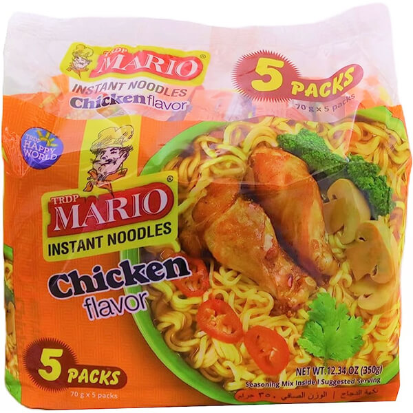 Mario Noodles 5x70gr (Κοτόπουλο)