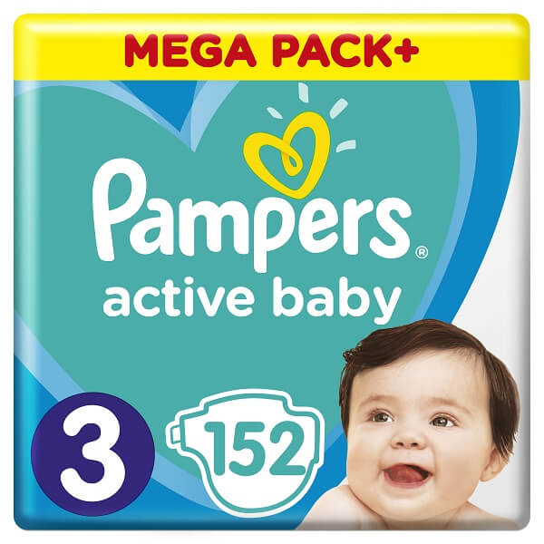 Pampers Active Baby No3 152τεμ. 6-10kg