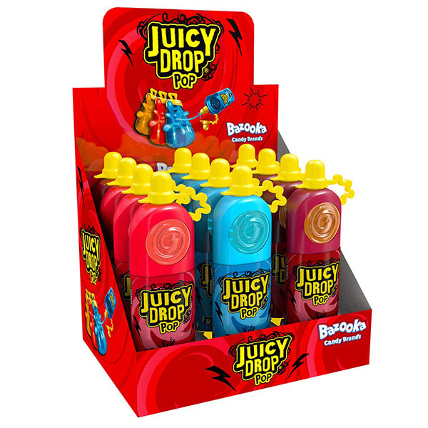 Juicy Drop Pop Γλειφιτζούρι με Gel (12τεμ.x26γρ)