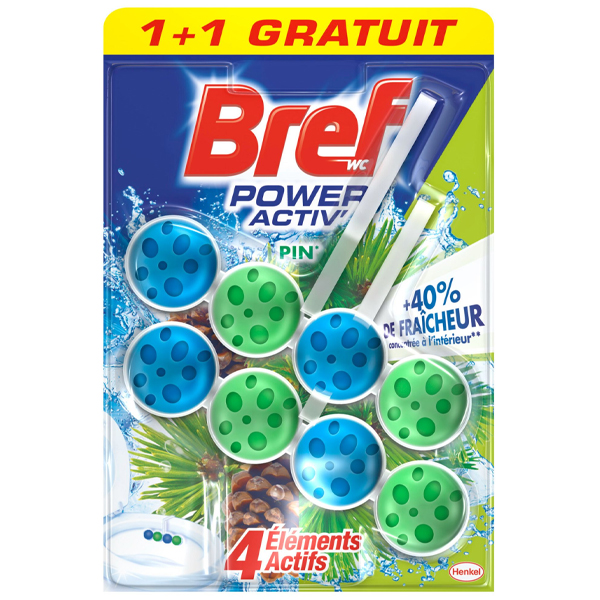 Bref Power Active 2x50ml (4τεμ.) - Pine