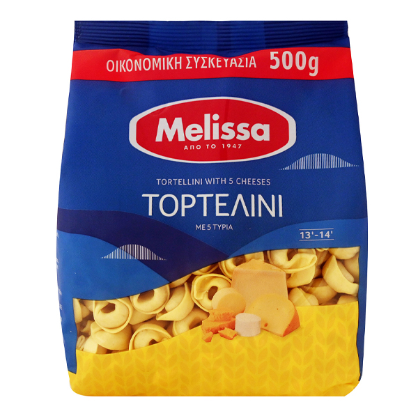 MELISSA Τορτελίνια 5 Τυριά 500gr