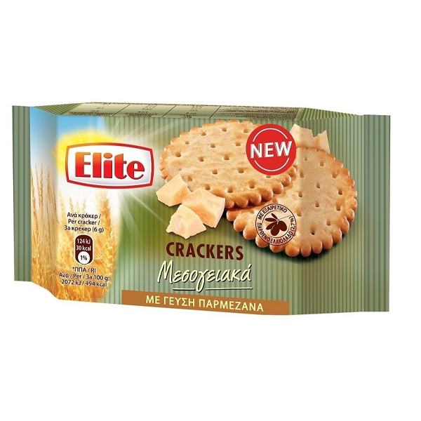 Elite Crackers Μεσογειακά 105gr (Παρμεζάνα)