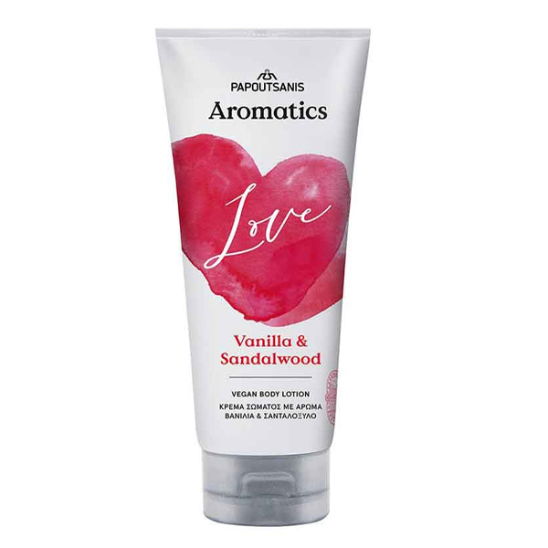 Papoutsanis Aromatics Body Lotion 200ml - Love - Vanilla & Sandalwood