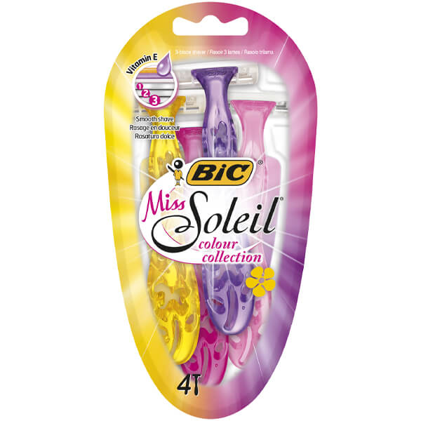 BIC Ξυραφάκια Miss Soleil (4τεμ.) Colour Collection