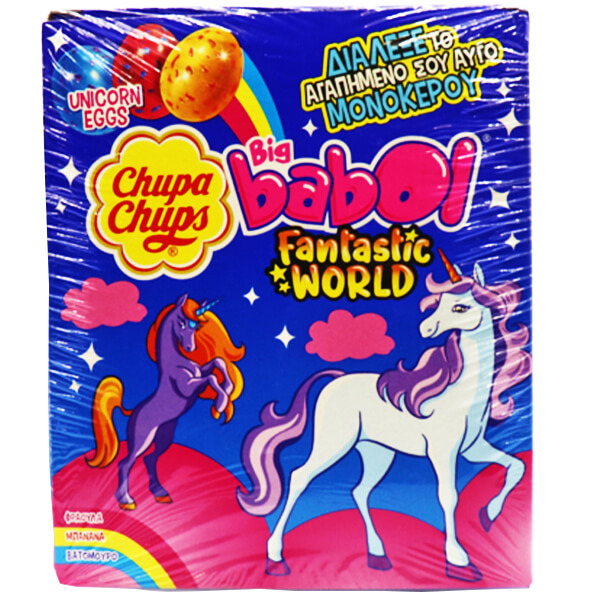 Big Babol Mini Unicorn Eggs Μπανάνα Φράουλα Βατόμουρο 100x5gr