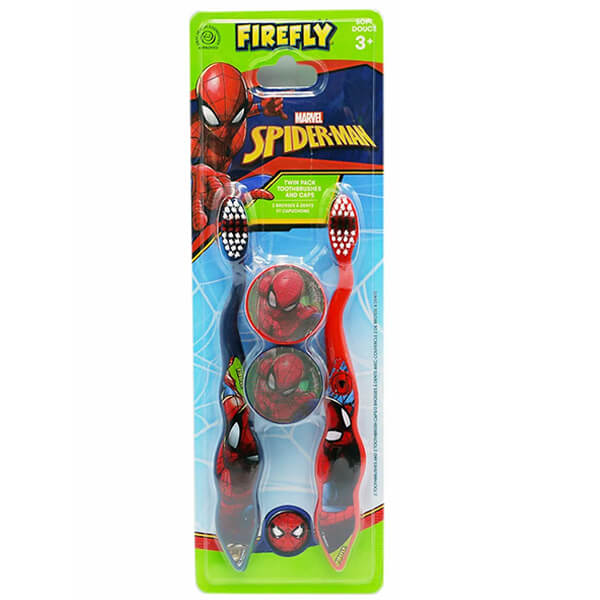Οδοντόβουρτσες Παιδικές Με Καπάκι 2τμχ - Spiderman