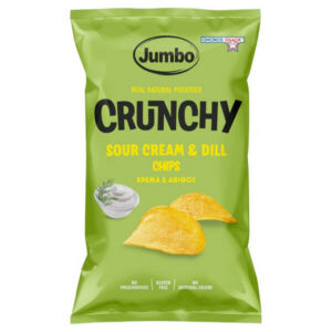 Jumbo Crunchy Chips 90gr - Κρέμα και Άνηθος (Χωρίς Γλουτένη)