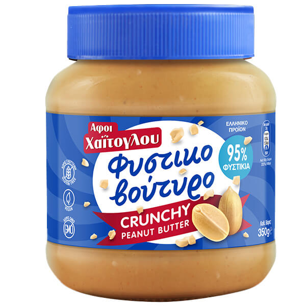 Χαΐτογλου Φυστικοβούτυρο Χωρίς Γλουτένη 350gr (Crunchy)