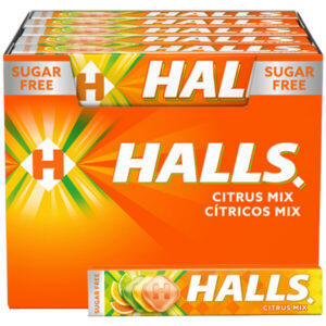 Halls Καραμέλες 20x32gr Citrus Mix Sugar Free Μασούρι