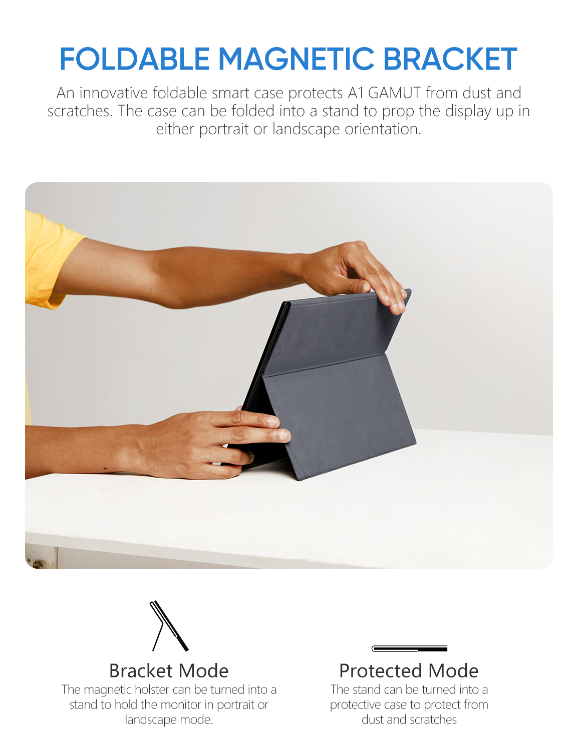 Arzopa 15.6" IPS FHD Portable Monitor Black A1 GAMUT - Image 3