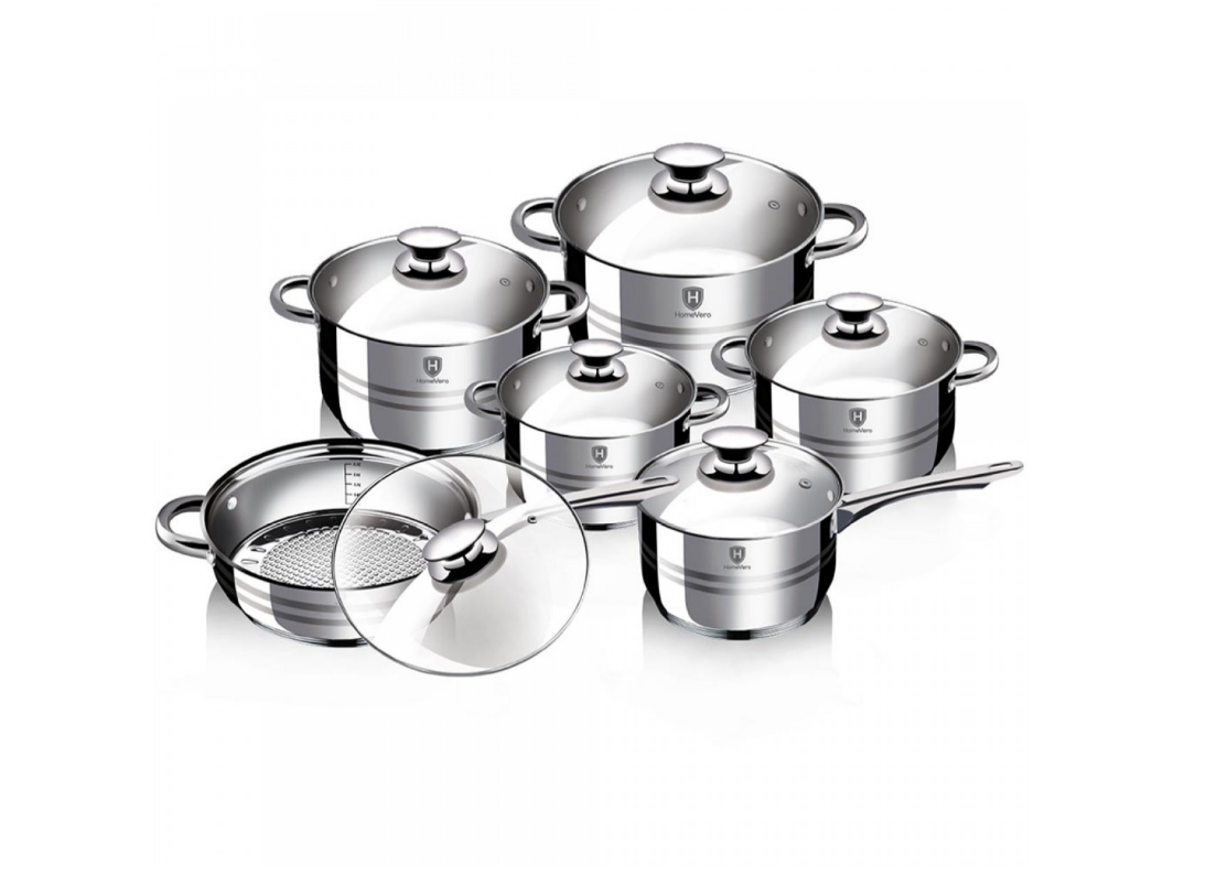 HomeVero Cookware Set - 12pcs