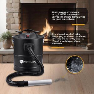 HomeVero Ash Vacuum Cleaner 1000W