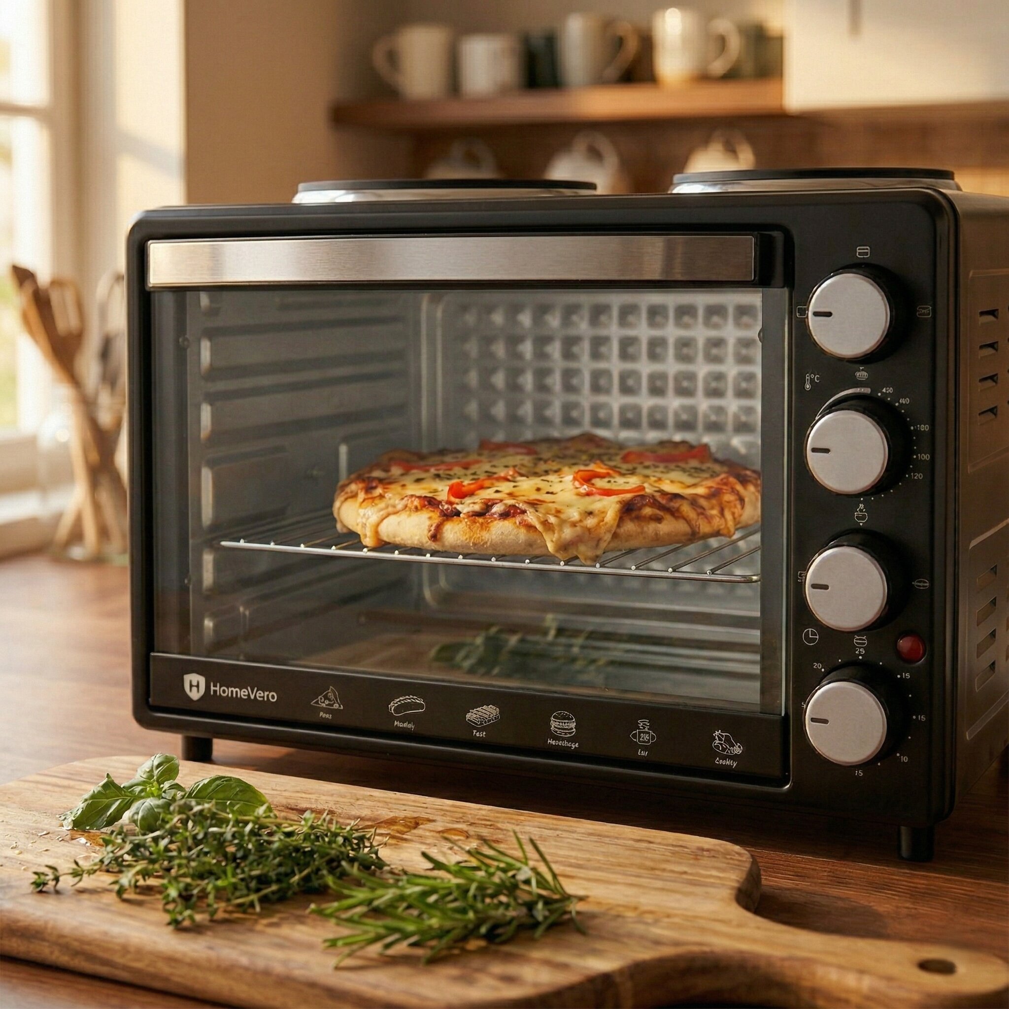 HomeVero Electric Oven 28L HV-EO28L2B - Image 4