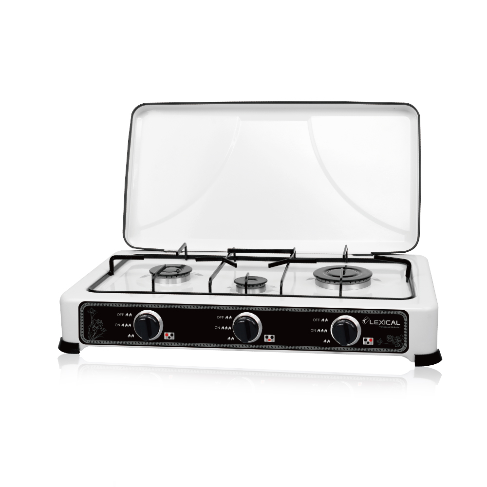 Lexical Gas Stove 3 Burners White LGS-2813-1 - Image 3