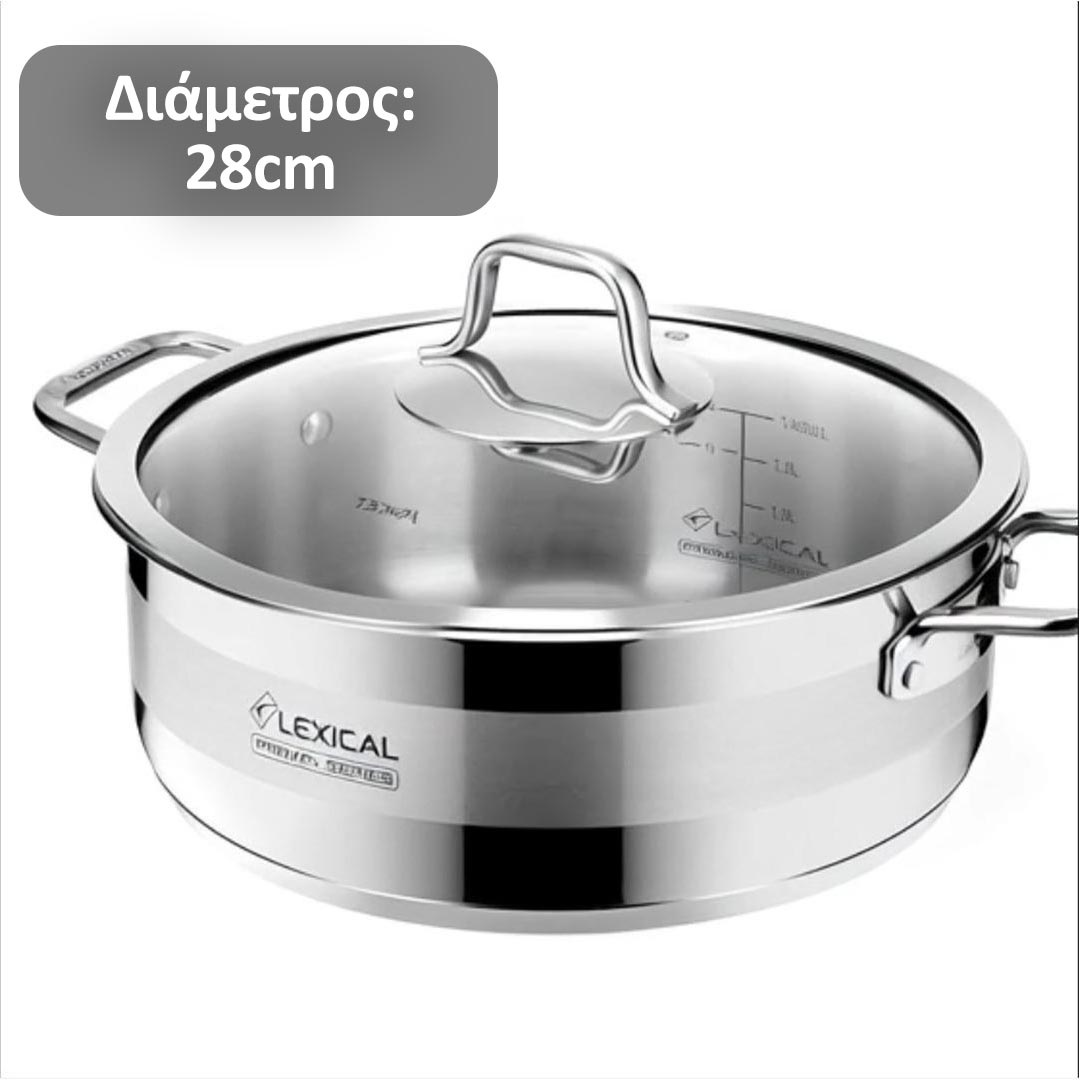 Lexical S/S Single Low Casserole Primal Series SLC-80602-28S - Image 3