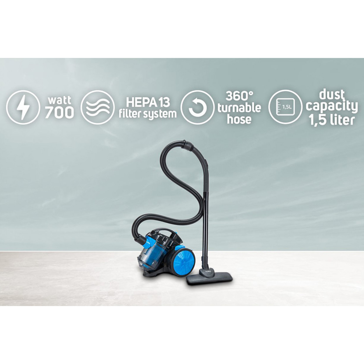 Vacuum Cleaner (Blue) 700W Zilan - Image 7