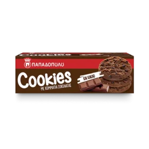 Παπαδόπουλου Cookies (3x180gr.) Κομμάτια Σοκολάτας & Κακάο