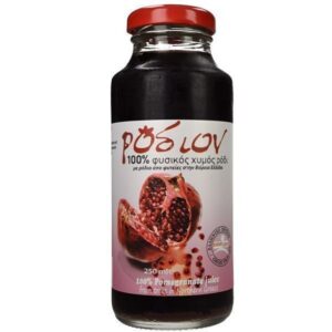 Ροδίου Χυμός σε Γυάλινο 250ml (100% Χυμός Ροδιού)