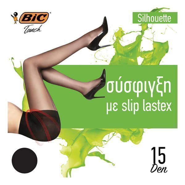 BIC Καλσόν Silhouette 15den Medium Μαύρο