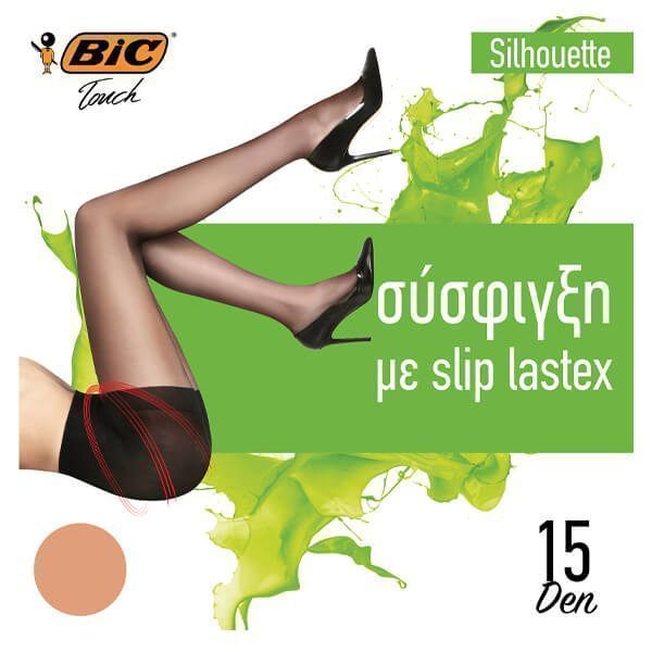 BIC Καλσόν Silhouette 15den Large (Μελί)