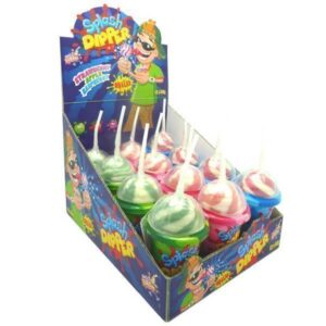Splash Dipper Ποτήρι Με Γλειφιτζούρι Και Ξινή Σκόνη 12x50gr (3 Γεύσεις)