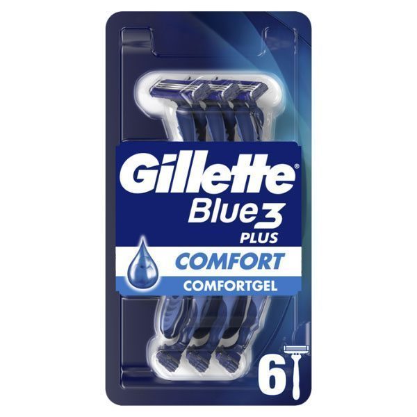 Gillette Ξυραφάκια Blue 3 Plus 6τεμ.