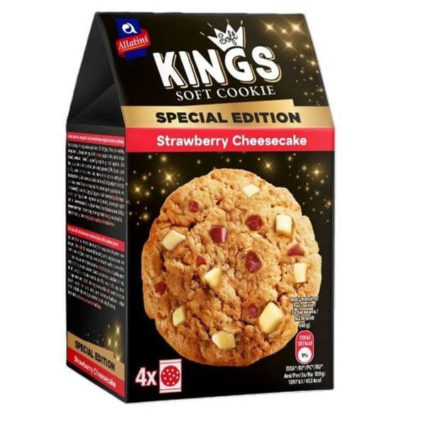 Αλλατίνη Soft Cookies Φράουλα Cheesecake 160gr