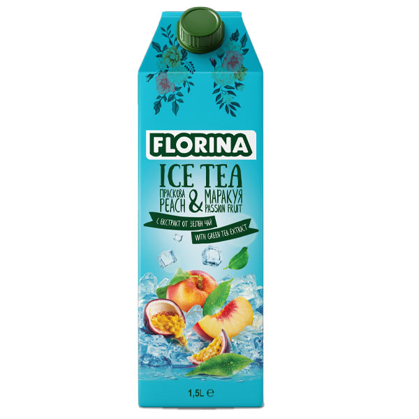 Florina Ice Tea 1,5lt Ροδάκινο & Φρούτα Του Πάθους