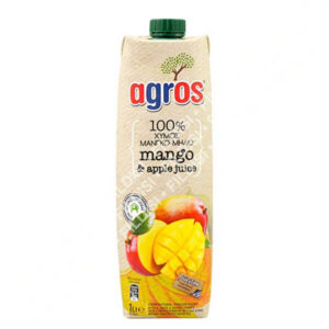 Agros Χυμός Μάνγκο - Μήλο 100% Φυσικός 1lt