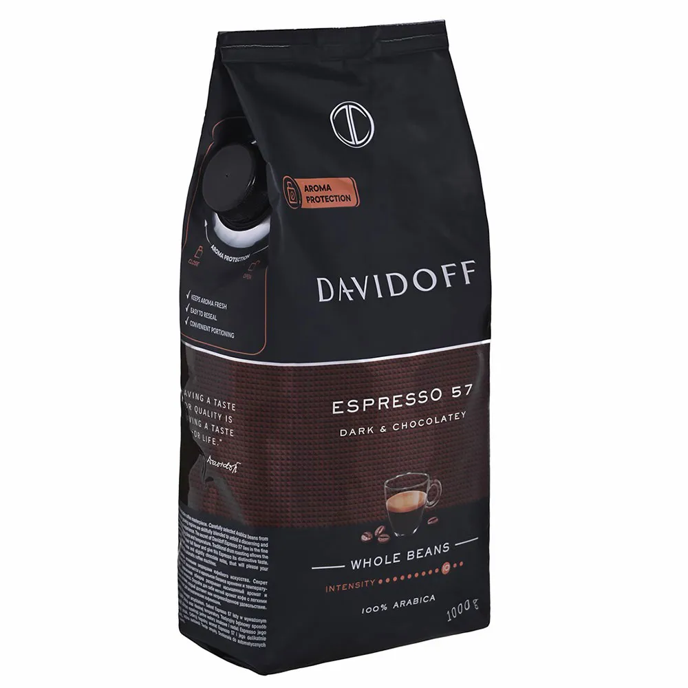 Davidoff Espresso 57 Dark & Chocolatey 1KG Σε Κόκκους