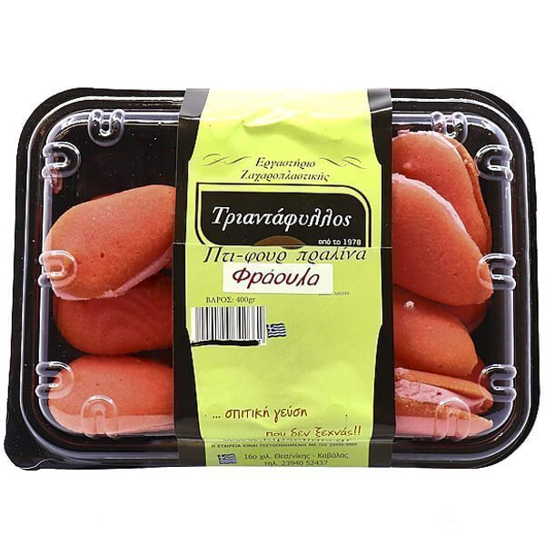 Τριανταφυλλος Πτι-Φουρ 400gr Πραλινα Φραουλα