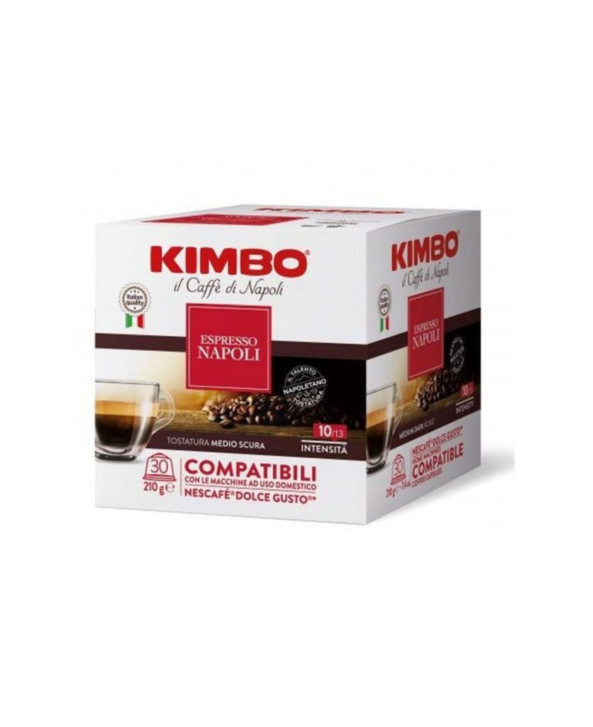 Kimbo Κάψουλες Espresso Napoli Συμβατές Με Μηχανή Dolce Gusto 30caps
