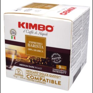 Kimbo Κάψουλες Espresso Barista 100% Arabica Συμβατές Με Μηχανή Dolce Gusto 16caps