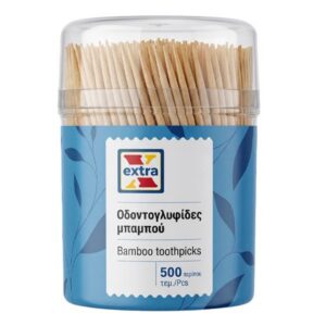 Extra Οδοντογλυφίδες Bamboo 500τεμ.