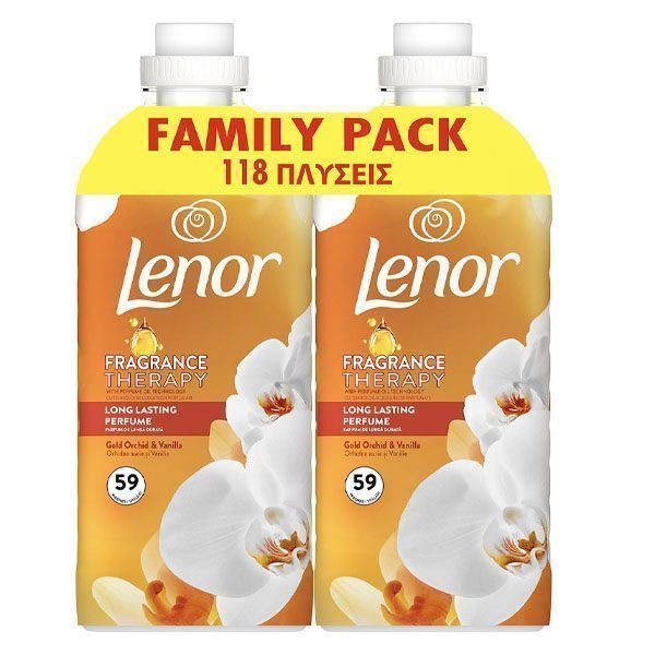 Lenor Μαλακτικό 2x59μεζ. 2x1239ml Gold Orchid Joy