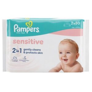 Pampers Μωρομάντηλα 2x80τεμ. Sensitive