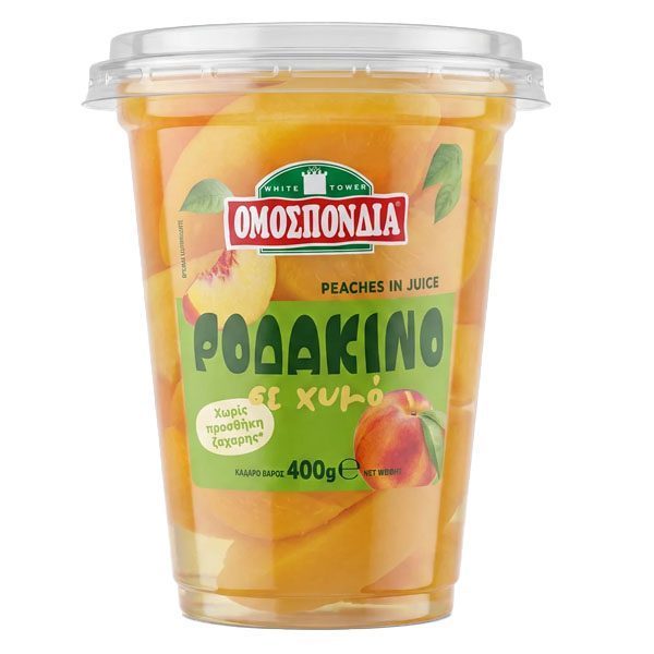 Ομοσπονδία Φρουτοσαλάτα Ροδάκινο - 400gr Ροδάκινο Σε Φέτες