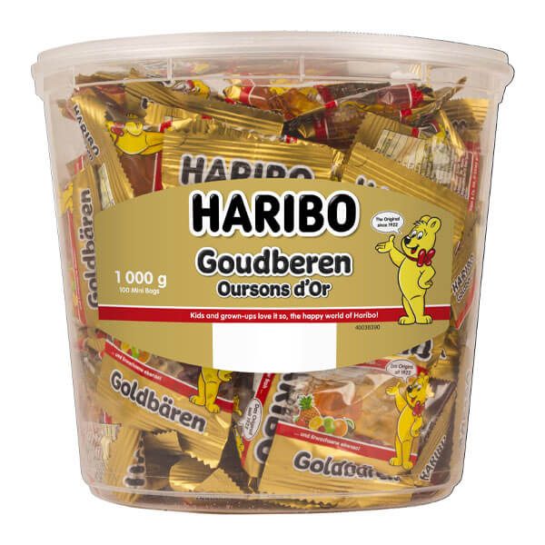 Haribo Ζαχαρωτά goldbears mini 100x10gr