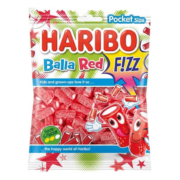 Haribo Ζαχαρωτά Balla Red Fizz 70gr