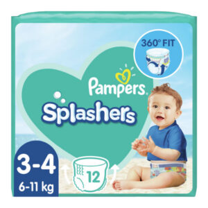 Pampers Πάνες Μαγιό Splashers Νο3-4 12τμχ 6-11kg