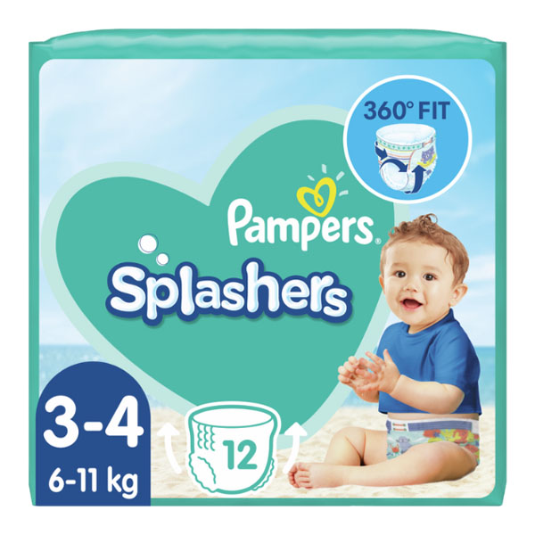 Pampers Splashers Νο3-4 - 12τμχ 6-11kg