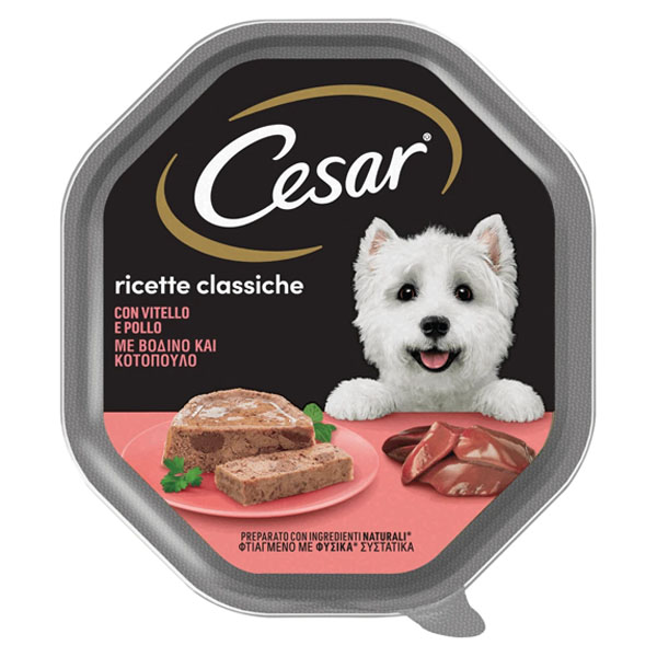 Cesar Σκυλοτροφή 150gr Κοτόπουλο & Βοδινό